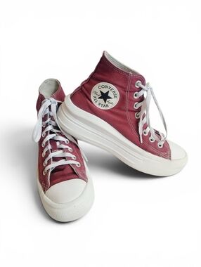 Converse Chuck Taylor All Star Move Platform High Dark Beetroot Chunky 7